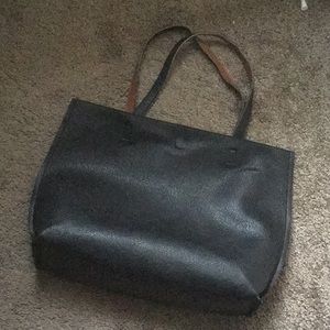 Street Level Reversible Vegan Leather Tote